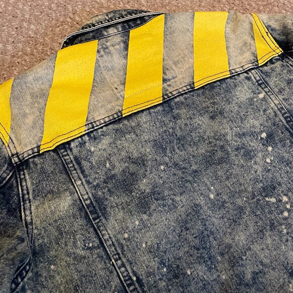 Reason Lightweight Yellow and Red Shirt Jacket - Picture 4 of 4